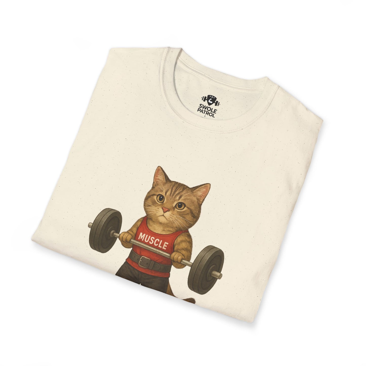 Bodybuilding Tabby Cat T-Shirt