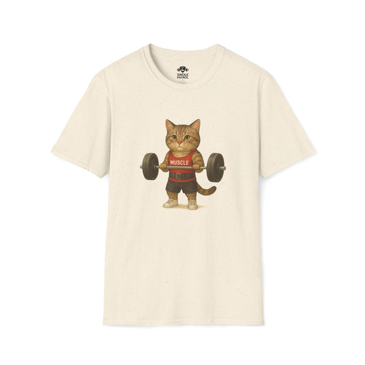 Bodybuilding Tabby Cat T-Shirt