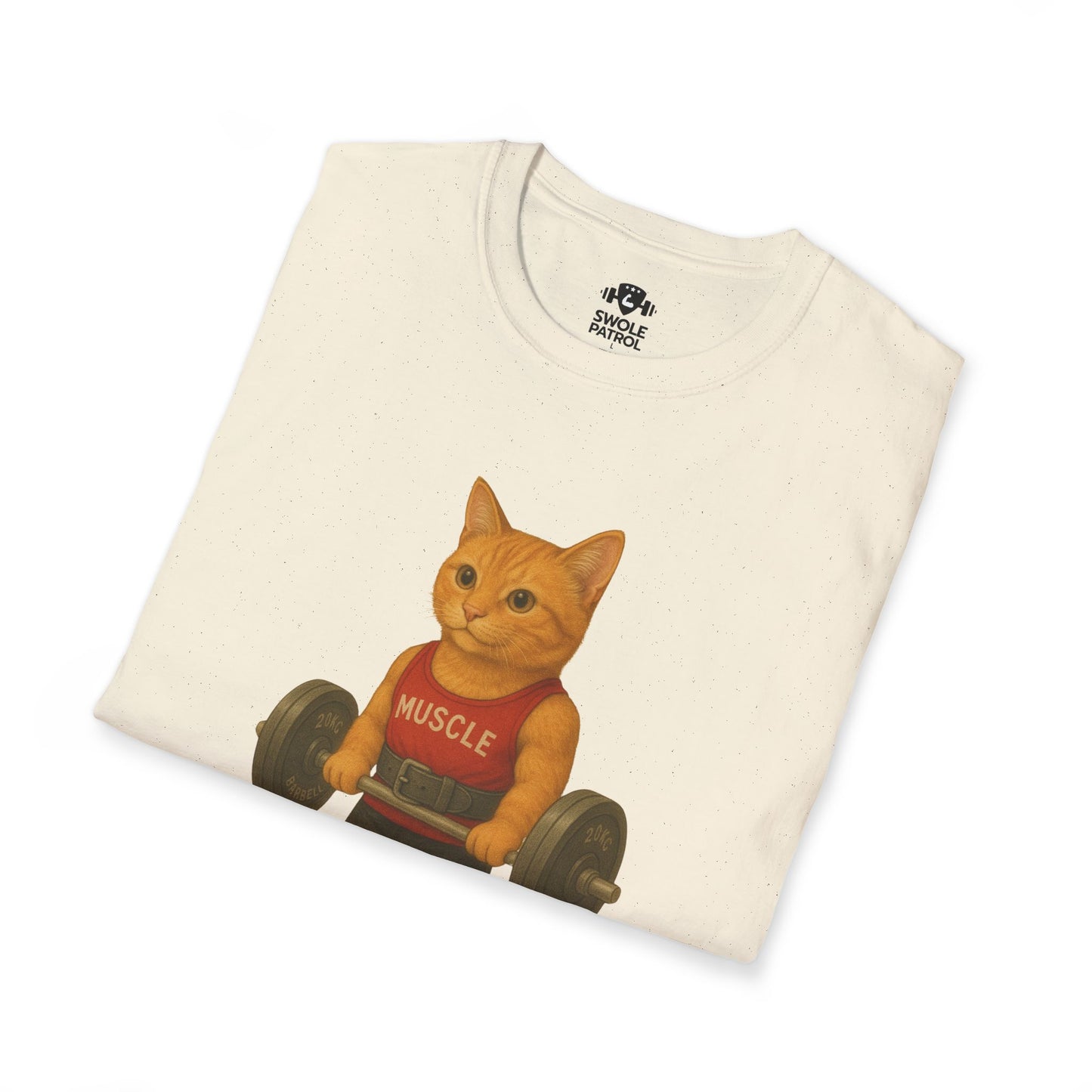 Bodybuilding Orange Cat T-Shirt