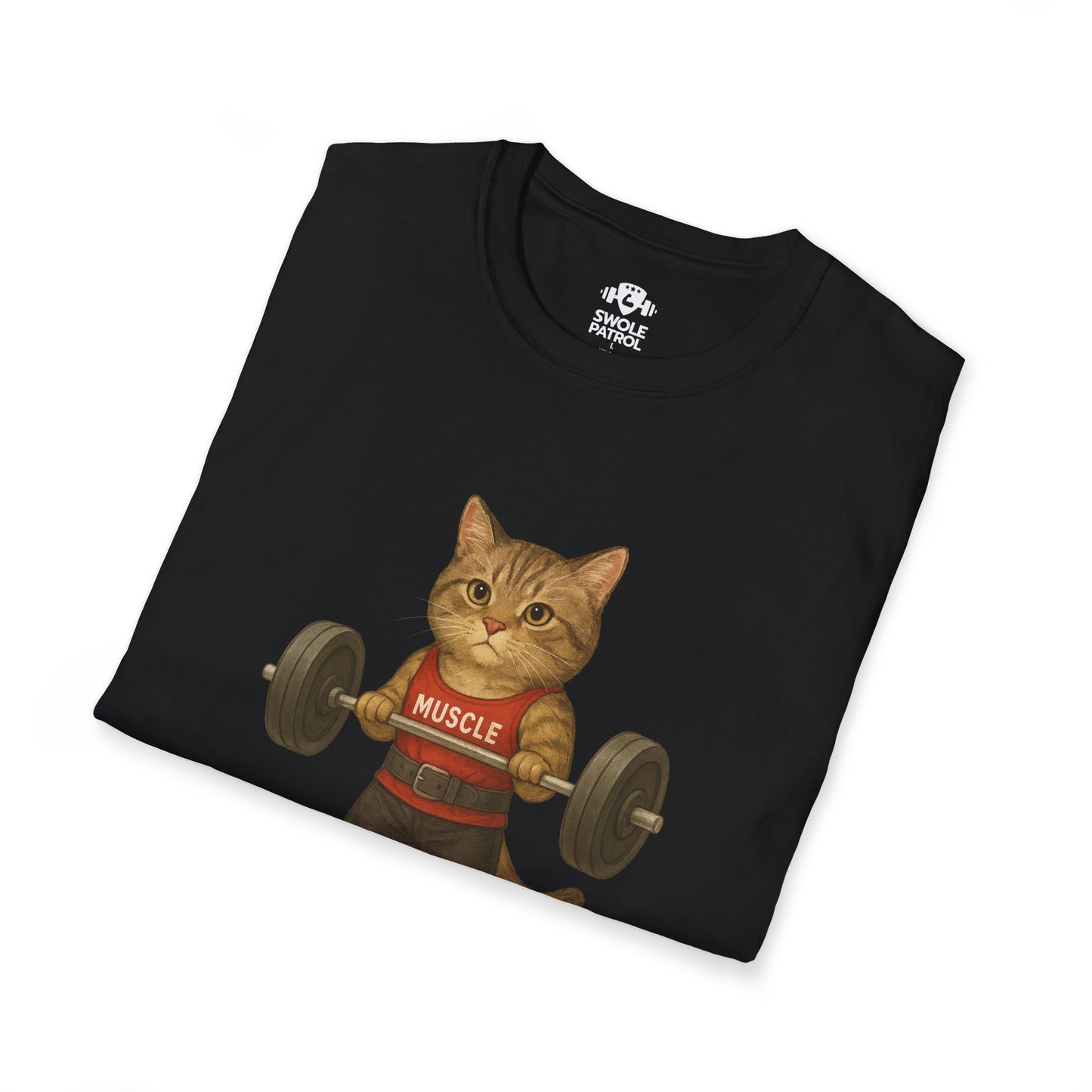 Bodybuilding Tabby Cat T-Shirt