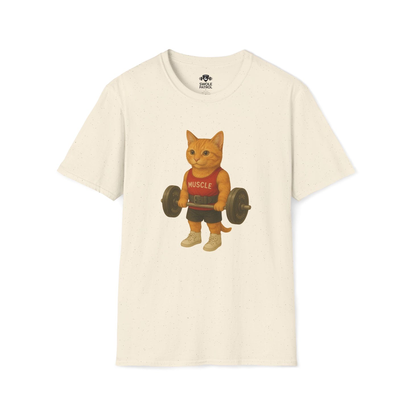 Bodybuilding Orange Cat T-Shirt
