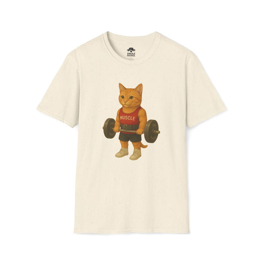 Bodybuilding Orange Cat T-Shirt