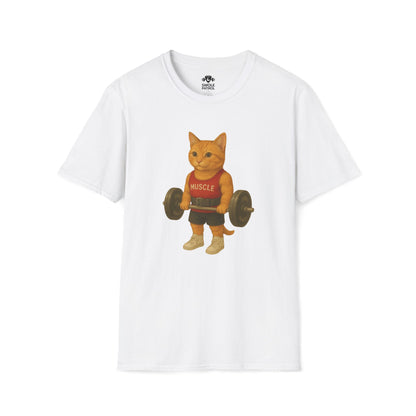 Bodybuilding Orange Cat T-Shirt